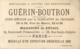 CHROMO CHOCOLAT GUERIN BOUTRON  IMP CHAMPENOIS - Guérin-Boutron