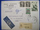 France 1952 ALGERIE  Lettre Enveloppe Cover Colonies Poste Aerienne 50f Recommandé Paire 10f X 2 ORAN - Lettres & Documents