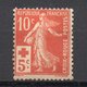 - FRANCE N° 147 Neuf ** MNH - 10 C. + 5c. Rouge Semeuse Camée Croix-Rouge - Cote 100 EUR - - 1906-38 Semeuse Camée