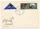 POLOGNE - 4 Enveloppes - CHEVAUX (10 Valeurs) 1963 Varsovie - Chevaux