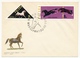 POLOGNE - 4 Enveloppes - CHEVAUX (10 Valeurs) 1963 Varsovie - Paarden