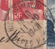 Delcampe - France Cover South Africa - 1946 (1948) - Airmail Iris INSUFFICIENT POSTAGE 3 Types Franking NICE & GRIMALDI - Lettres & Documents