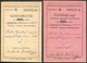 Hungary 1925 Railway Service Free Ticket ID + Additional Coupon Booklets (same Nr.) Eisenbahn Fahrschein Billet De Train - Europa