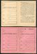 Hungary 1925 Railway Service Free Ticket ID + Additional Coupon Booklets (same Nr.) Eisenbahn Fahrschein Billet De Train - Europa