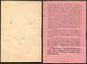 Hungary 1925 Railway Service Free Ticket ID + Additional Coupon Booklets (same Nr.) Eisenbahn Fahrschein Billet De Train - Europa