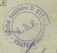 Cachet De 1918 : " Hopital Auxiliaire N° 211 Chateau Gontier  "  Sur Cpa Panorama .. -  Guerre 1914 1918 - Guerre De 1914-18