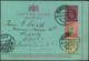 1903, Card Letter 1d Edward VII. With Additional Franking From "JOHANNESBURG" To Leipzig - Transvaal (1870-1909)
