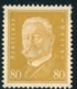 1930, Reichspräsidenten 80 Pfg. Ergänzungswert Postfrisch - Unused Stamps