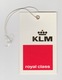 KLM Luggage Tag-kofferlabel Royal Class 1986 - Baggage Labels & Tags