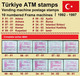 Türkiye Türkei Frama ATM 2.1 - 2.10 / Komplett Alle 10 Automaten-Nummern / MNH / Automatenmarken - Distributeurs