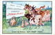 Cp Publicitaire Tardive Potasse D'Alsace Cheval Horse Vache Cow Lapin En B.Etat - Advertising