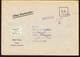 1959 Eilige Drucksache Aus Vaduz Nach Göttingen. Mit Label "abgereist Ohne Adresse"....-retour - Lettres & Documents