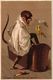 8 Trade Cards Dressed Monkey Dancing, Eating Dressed As A Gentleman Musician Anthropomorphic C1890 Litho - Autres & Non Classés