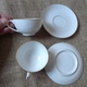 Delcampe - Scandinavian Pottery Sweden Lidkoping Alp 2x Porcelain Coffee Cup & Saucer White - Other & Unclassified