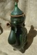 Delcampe - VTG USSR Soviet KUNGUR Ceramic Anniversary Green Kvass Jug Pircher Kettle Marked - Altri & Non Classificati