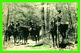 VIRGINIA BEACH, VA - DOGWOOD BEING CUT BY HORSEBACK RIDERS AT CAVALIER HOTEL - PUB. BY RUTH MURRAY MILLER - - Virginia Beach