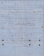 1869. 200 Mils Verde, Dos Sellos. BARCELONA A GUAYAQUIL (ECUADOR) (taladro De Archivo). Franqueo De Porte Simple (400 Mi - Other & Unclassified