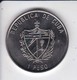 MONEDA DE CUBA DE 1 PESO DEL AÑO 2001 FLORA CUBANA (COIN) ORQUIDEA-ORCHID-FLOR-FLOWER - Cuba