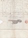 Delcampe - 1813 - Marque Postale 87 GENES Sur Lettre Pliée Avec Corresp En Français De 3 P Et Illustration Vers Lunas, Hérault - 1792-1815: Départements Conquis