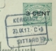 Nederland - 1917 - 3 Op 2,5 Cent Cijfer, Briefkaart Van Blok Treinstempel Kerkrade/Sittard Naar Amsterdam - Poststempel