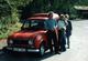 Photo Couleur Originale Renault 4 L Fourgonnette Rouge Allemande Vers 1980 - Automobili