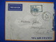 Algérie France 1937 BOURCEFRANC Par Avion Air Mail Lettre Enveloppe Cover Colonie PA 1,50f Seul Section - Brieven En Documenten