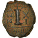 Monnaie, Justin II, Decanummium, 575-576, Antioche, TTB, Bronze, Sear:383 - Byzantium