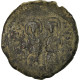 Monnaie, Justin II, Follis, 574-575, Constantinople, TB+, Cuivre, Sear:360 - Byzantium