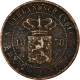 Monnaie, NETHERLANDS EAST INDIES, Wilhelmina I, 2-1/2 Cents, 1858, Utrecht, TB - Niederländisch-Indien