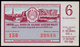 USSR ESTONIA GOZNAK LOTTERY TICKET FINANCE 30 KOPEKS 27.10.1970 6 ISSUE AUnc - Estonia