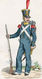 Gravure Couleur. Militaria. Sergent De Carabiniers Du 2e Bataillon 1820 - Uniformes