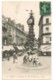 36 Amiens - L’Horloge Et La Rue Des Vergeaux - LL - Animée - Charrette - Vélo - Bonneterie - Mr AUGUEZ - Circulé 1907 - Amiens