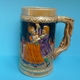 Old Drinkware Germany Collectibes Relief BEER MUG Stein Man Woman Dancing Couple - Otros & Sin Clasificación