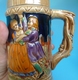 Delcampe - Old Drinkware Germany Collectibes Relief BEER MUG Stein Man Woman Dancing Couple - Sonstige & Ohne Zuordnung