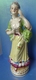 Old Art Decor Pottery Victorian Porcelain Woman Girl Figurine 9" Marked IMPORT - Other & Unclassified