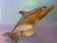 Amazing Vintage Handmade Ceramic Dolphin Figurine Glazed Decor Collectibles - Fische