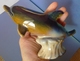 Delcampe - Amazing Vintage Handmade Ceramic Dolphin Figurine Glazed Decor Collectibles - Fish