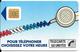 CARTE-PUBLIC-KO49A.670.1-SO3-50U-CORDON-FOND BLEU-OFFSET-V° N° Lasers A 02011/4Pe-Utilisé-TBE - Cordons'