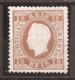 Portugal, 1870/6, # 38 E Dent. 12 3/4, Tipo I, Papel Porcelana, MH - Unused Stamps