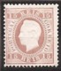 Portugal, 1870/6, # 38 G Dent. 12 3/4, Tipo III, Papel Porcelana, MH - Ongebruikt