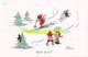 CPA CPA ILLUSTRATEUR JACK NUMBER ARTIST SIGNED CHILD CHILDREN ENFANT ANFANTS SPORT HIVER WINTER SKI - Number, Jack