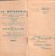 Mini Agenda Calendrier 1940 Publicité "la Métropole Assurances" - Petit Format : 1921-40