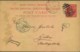 1896, 3 Cents Stationery Card From "BELIZE BRITISH HIONDURAS" With Upright Oval "K65" To Gotha - Honduras Británica (...-1970)
