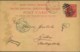 1896, 3 Cents Stationery Card From "BELIZE BRITISH HIONDURAS" With Upright Oval "K65" To Gotha - Brits-Honduras (...-1970)