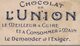 CHROMO CHOCOLAT DE L'UNION  ALLEMAGNE  MARINE - Autres & Non Classés