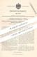 Original Patent - Wilhelm Donnerstag , Berlin | Richard Donnerstag , Danzig , 1890 , Härtung Von Federposen | Bürsten ! - Historische Dokumente