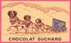 BUVARD Illustré - BLOTTING PAPER - SUCHARD Au Lait - Milka - Chocolat - Attelage - Chien Saint Bernard - Kakao & Schokolade