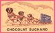 BUVARD Illustré - BLOTTING PAPER - SUCHARD Au Lait - Milka - Chocolat - Attelage - Chien Saint Bernard - Chien Traineau - Dieren