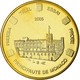 Monaco, Médaille, 50 C, Essai Trial, 2005, FDC, Copper-Nickel Gilt - Autres & Non Classés