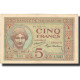 Billet, Madagascar, 5 Francs, 1937, KM:35, SUP - Madagascar